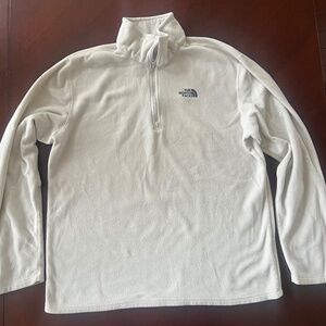 The North Face Quarter Zip Fleece. Off white. Men’s medium.